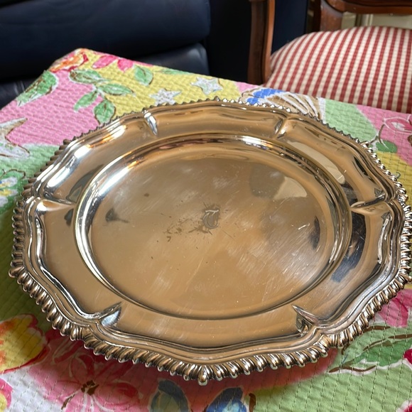 Antique Daniel & Arter of Birmingham England Silver Tray - Picture 1 of 6